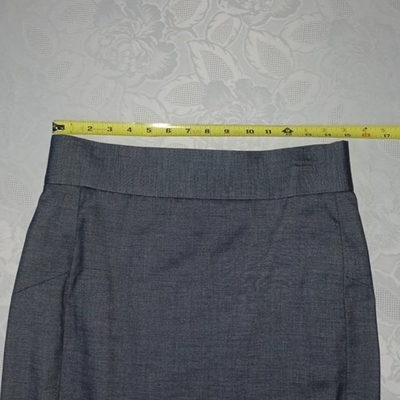 Antonio Melani Pencil Skirt Fully Lined with slit women's size 8 dark chambray - Picture 13 of 17